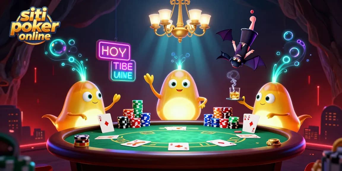 Giocare a siti poker online con una compagnia di lucciole che illuminano il tavolo da gioco.