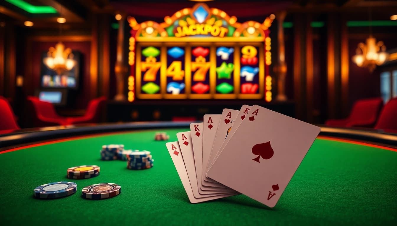 Découvrez le frisson du casino en ligne argent réel France avec des jetons de poker vibrants et des cartes élégantes.