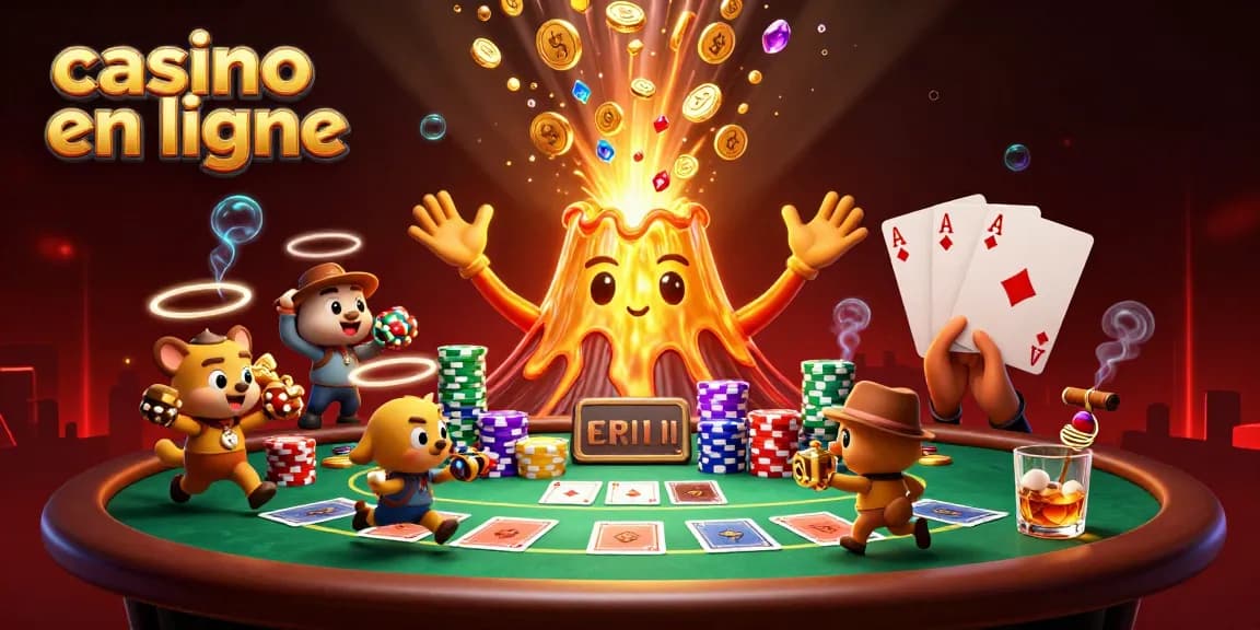 Explorez des jeux de casino en ligne riches avec des personnages animés et des éléments de poker.