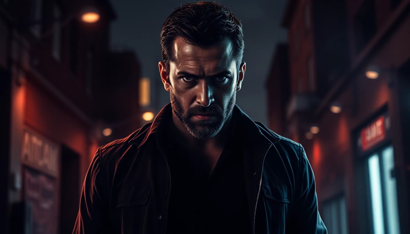 Discover thrilling alternatives that are better than Reacher with this intense book cover design.