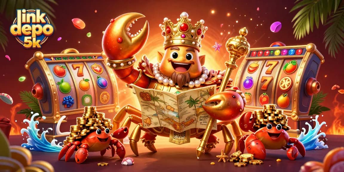 Spin reels and chase jackpots at link depo 5k with a lively crab emperor and treasures