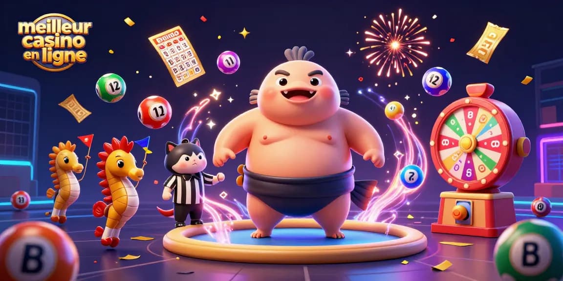 Découvrez le meilleur casino en ligne à travers cette illustration animée spectaculaire, remplie de jeux d'argent dynamique.