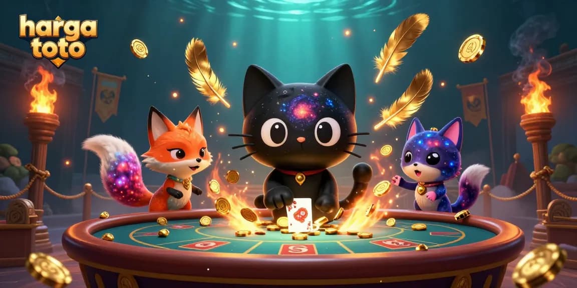 Experience thrilling wins with harga toto in a vibrant cosmic casino scene featuring interactive elements.