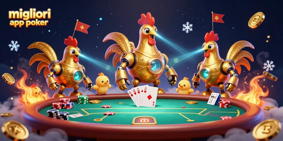 I migliori app poker al tavolo virtuale con un'illustrazione che mostra divertimento e guadagni reali.