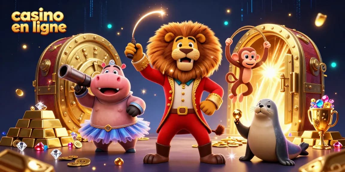 Profitez de jeux de casino en ligne avec des personnages animés extravagants et une ambiance dynamique.