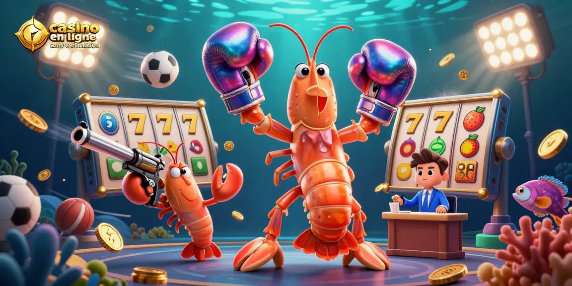Plongez dans l'univers du casino en ligne sans vérification avec cette illustration dynamique.