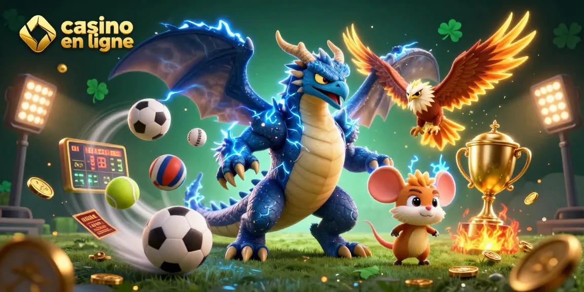 Pariez avec casino en ligne : Dragon et oiseaux de tempête sur fond de jeu captivant.