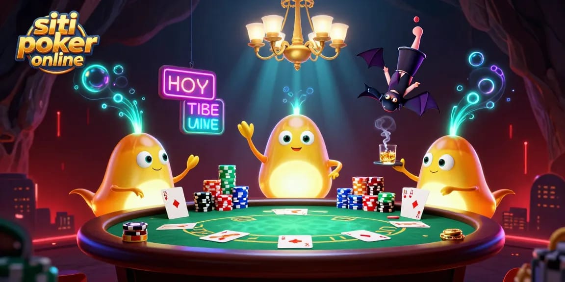 Giocare a siti poker online con una compagnia di lucciole che illuminano il tavolo da gioco.