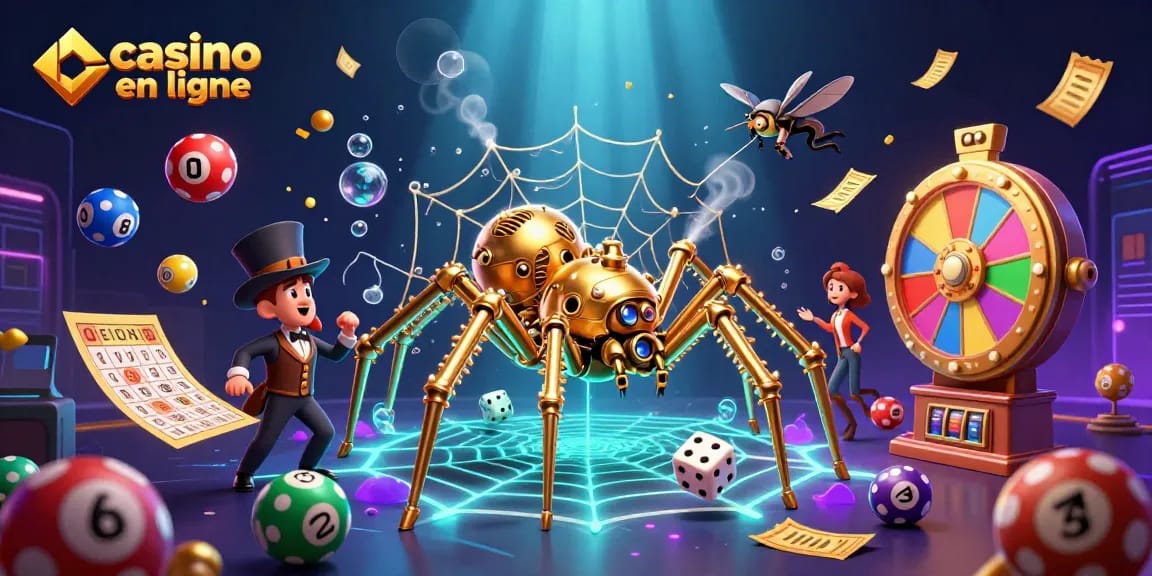 Attrapez le frisson du casino en ligne avec des balles de loterie colorées et des héros captivants.