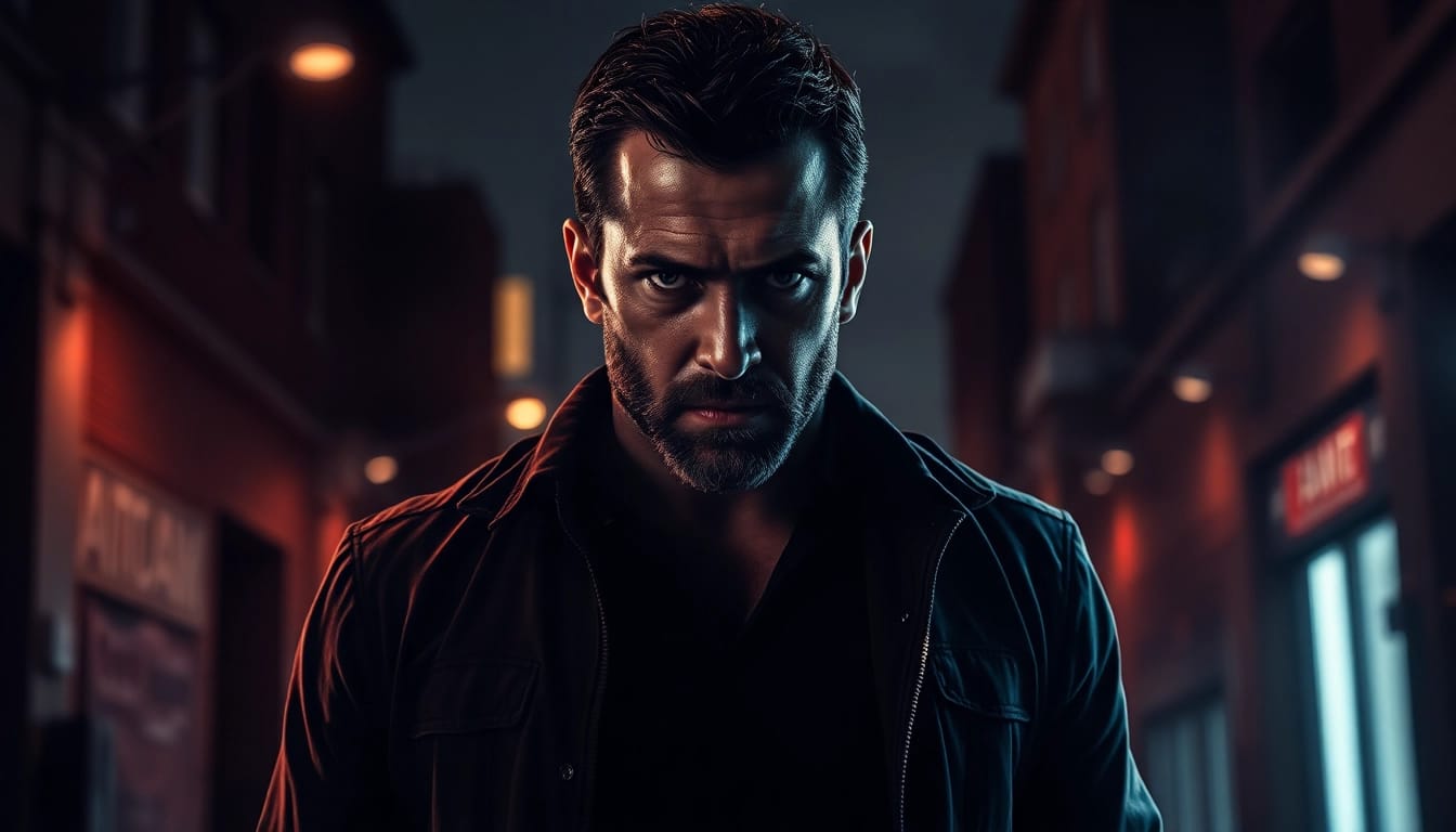 Discover thrilling alternatives that are better than Reacher with this intense book cover design.