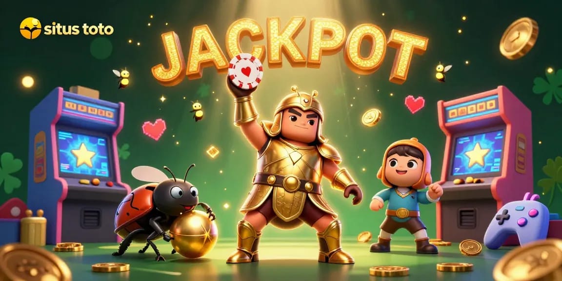 Memenangkan permainan situs toto dengan visual menarik, karakter jenggot hercules dan efek jackpot yang menawan.