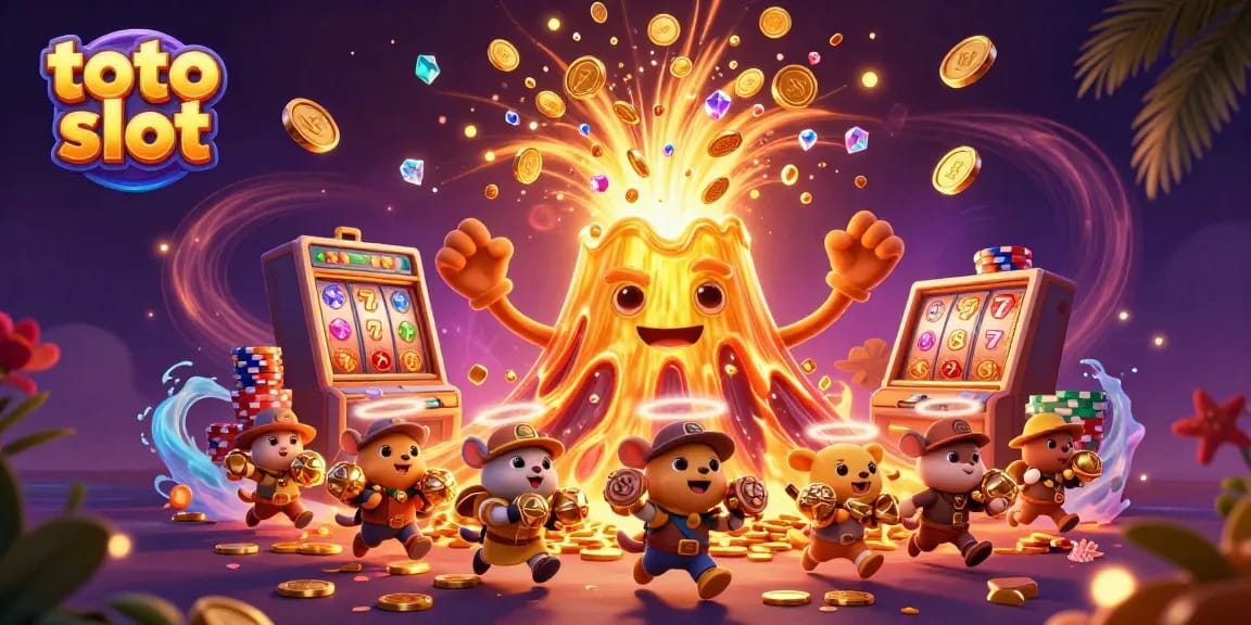 Experience the excitement of toto slot with vibrant animations of jackpots and treasures.