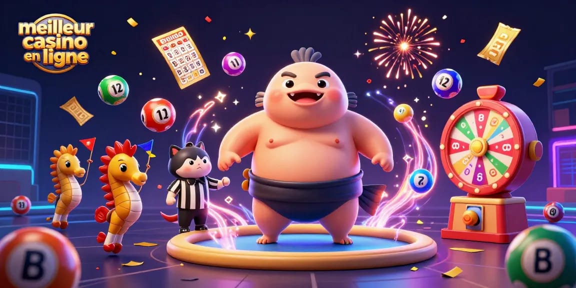 Découvrez le meilleur casino en ligne à travers cette illustration animée spectaculaire, remplie de jeux d'argent dynamique.