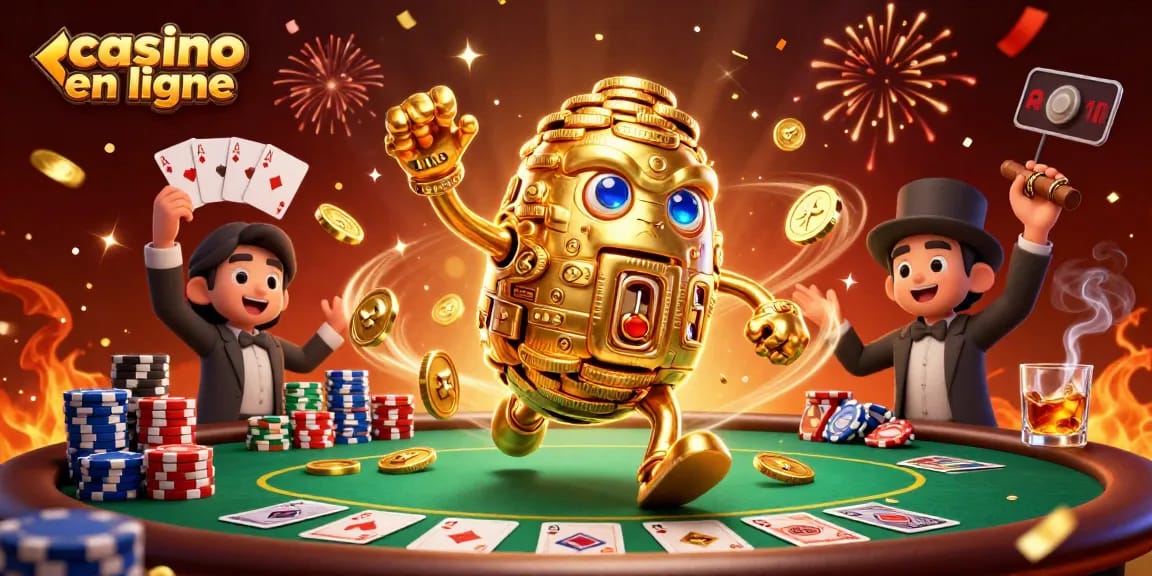 Profitez des jeux passionnants de casino en ligne avec des scènes riches et animées.