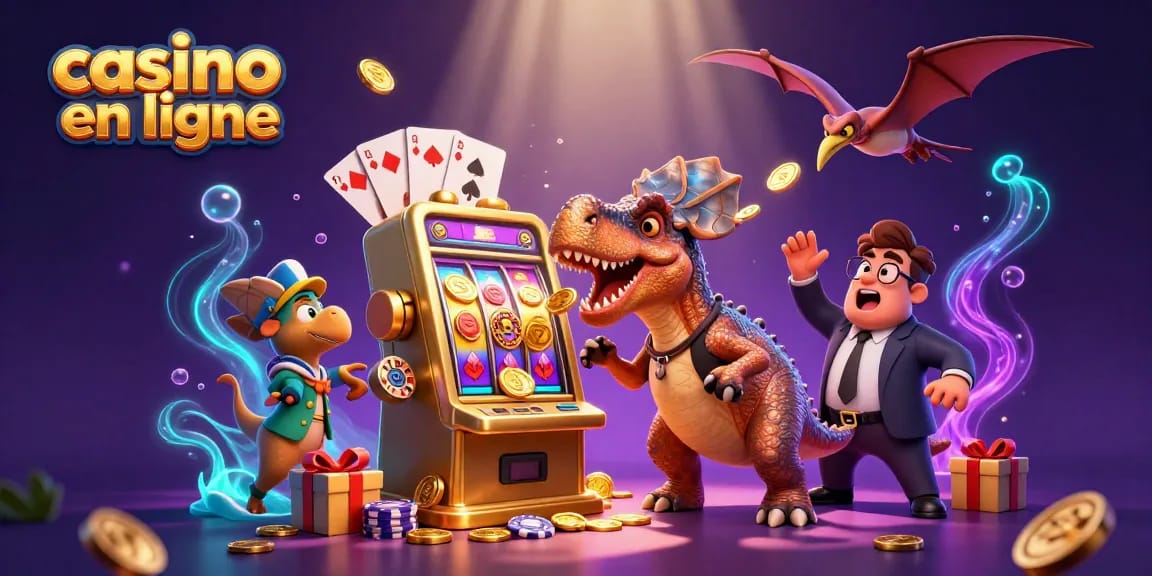 Le pachycephalosaurus fait gagner des pièces d'or à la machine à sous sur casino en ligne.