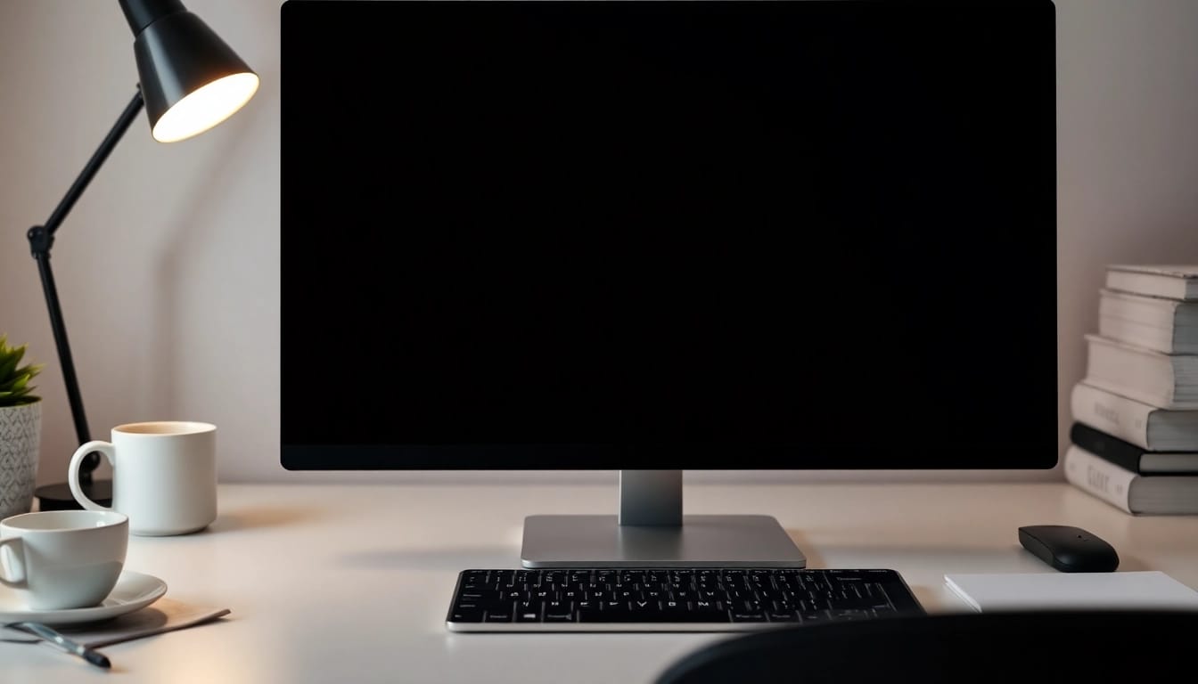 Experience a full black screen for improved focus and eye comfort.