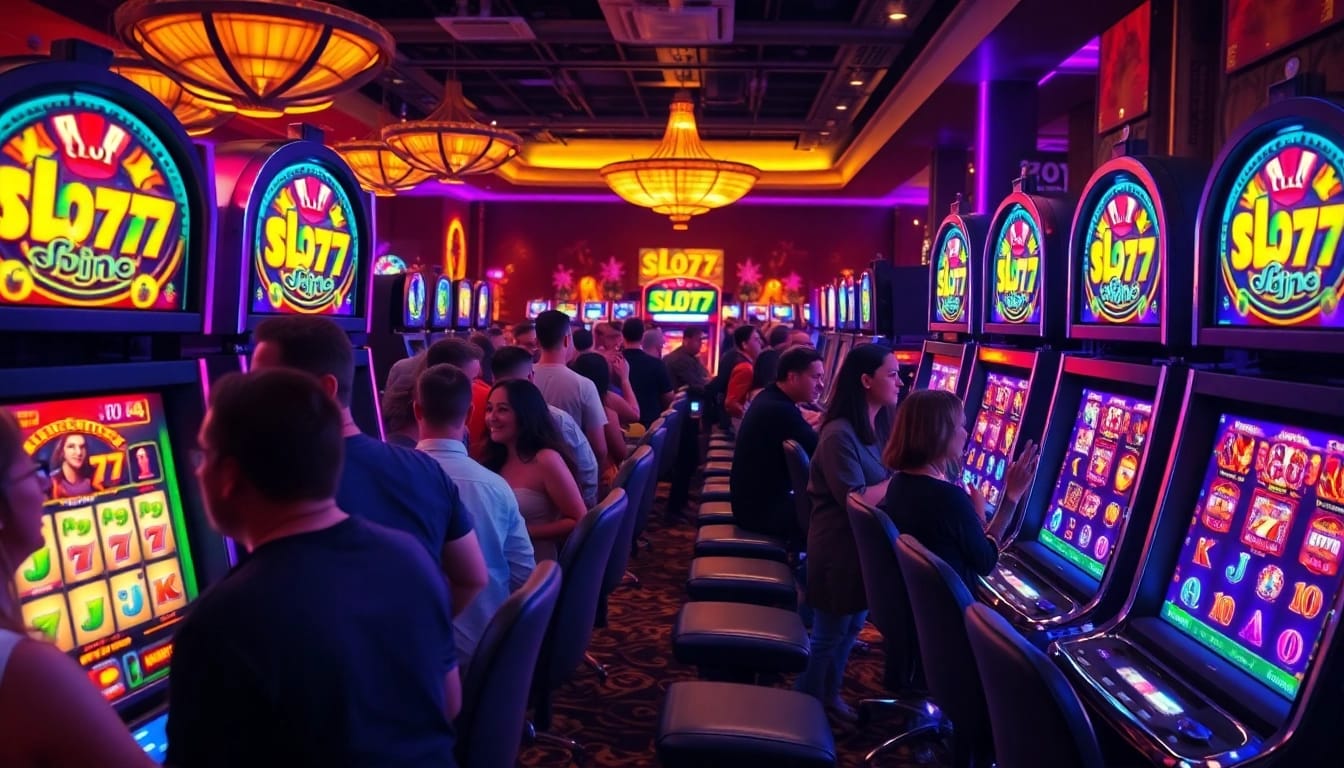 Slot77 memberikan pengalaman bermain yang mendebarkan di kasino yang ramai.