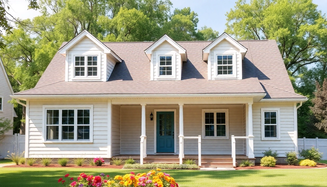 Showcase of a Cape Style Home In-Law Addition featuring charming architecture.
