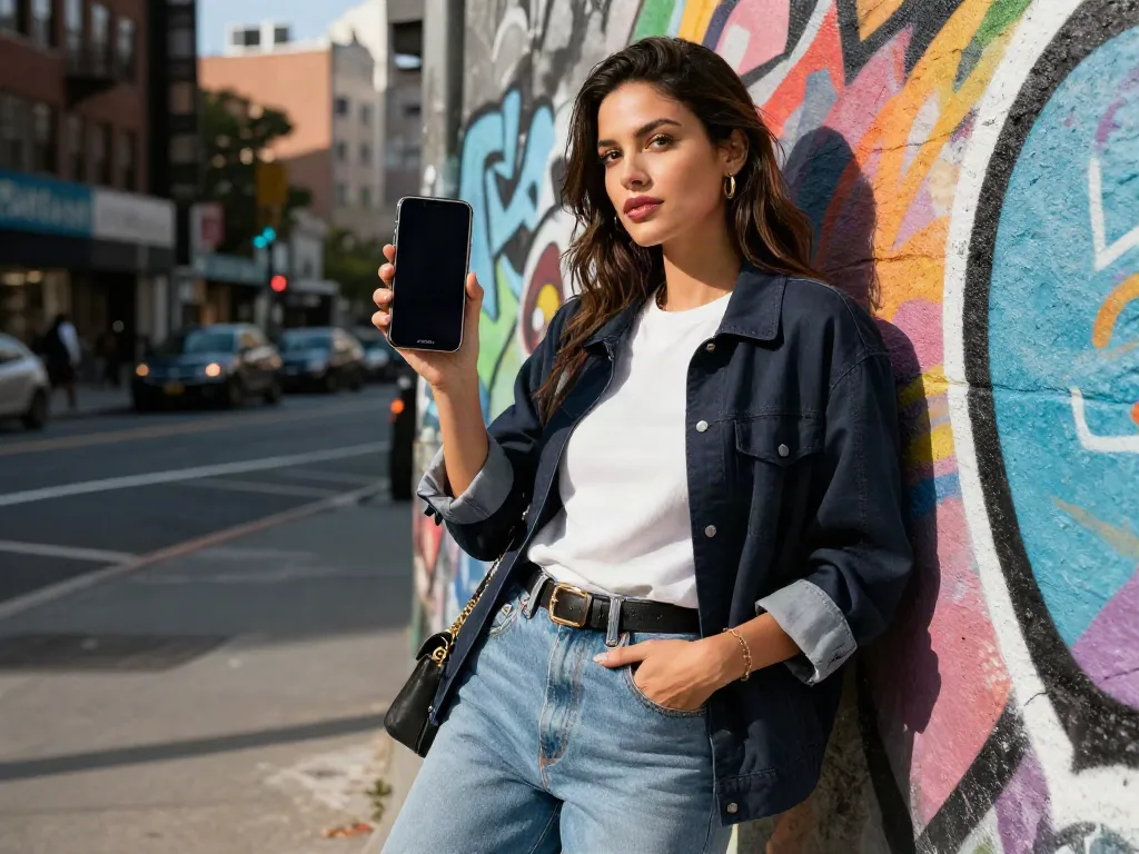 Cece Rose nude artistic expression in urban street style fashion.