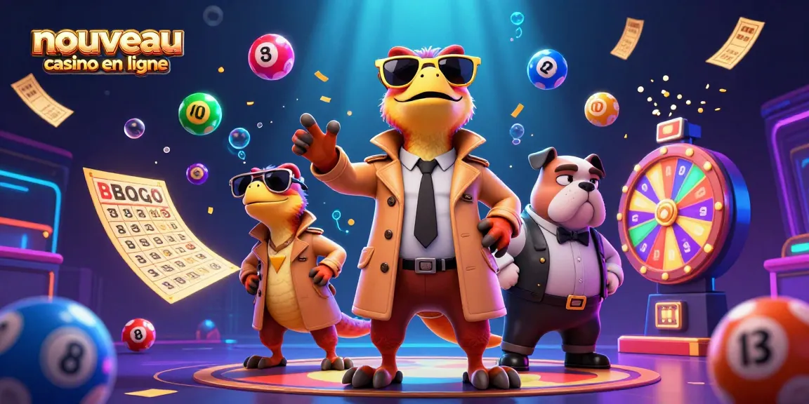 Vivez l'expérience d'un nouveau casino en ligne avec l'entrée d'un raptor en trench coat dans un lounge VIP.