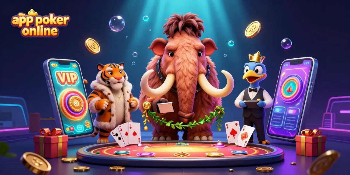 Giocatori che utilizzano app poker online in un ambiente di casinò animato.