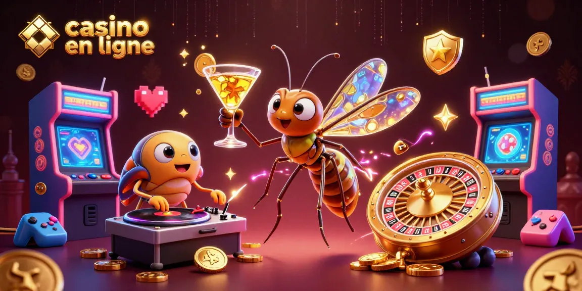 Les joueurs explorent un casino en ligne animé avec des personnages 3D et des éléments de jeu lumineux.