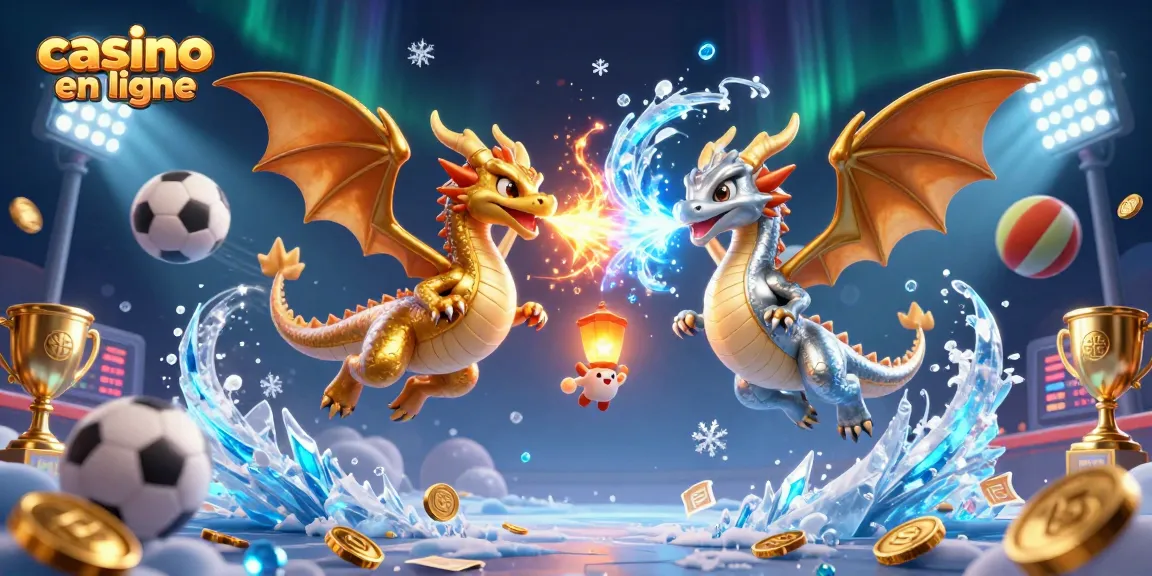 Vivez l'expérience d'un casino en ligne avec des dragons en vol et des éléments de jeu captivants.