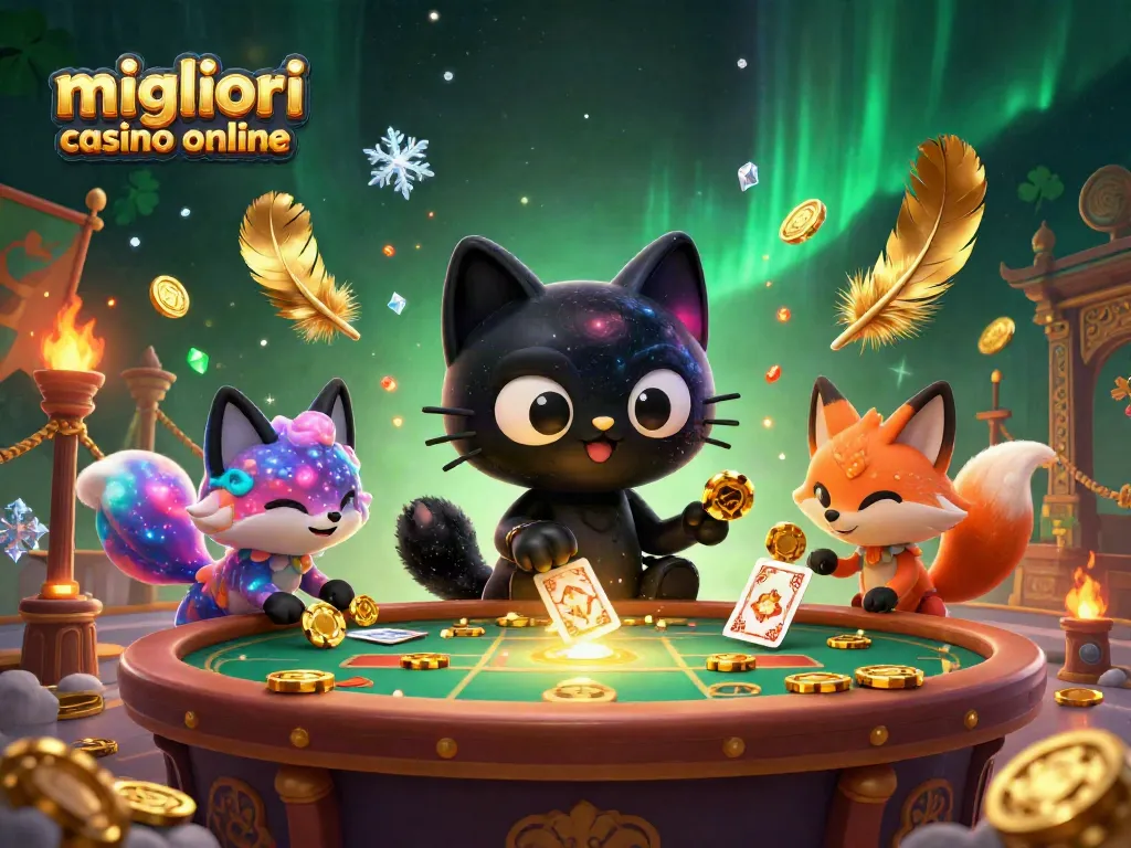 Gioca ai migliori casino online e scopri il divertimento con un gatto nero gravitazionale.