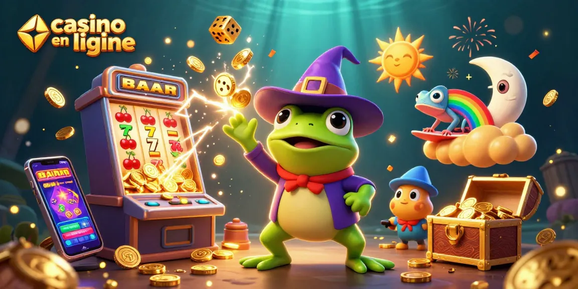 Jouez à casino en ligne avec une illustration pleine de magie et de jackpots éclatants.