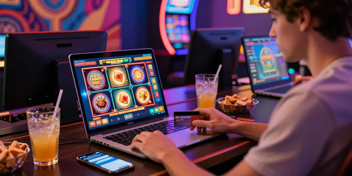 Engaging scene of a player using credit card casinos at https://scoarch.org.uk for an enhanced gaming experience.