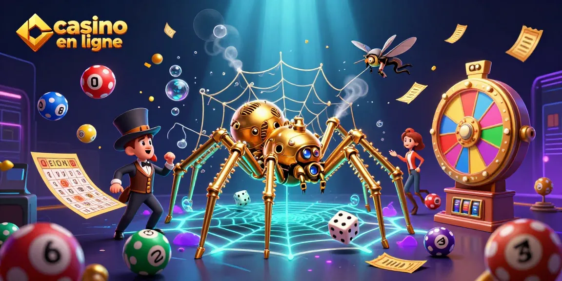 Attrapez le frisson du casino en ligne avec des balles de loterie colorées et des héros captivants.