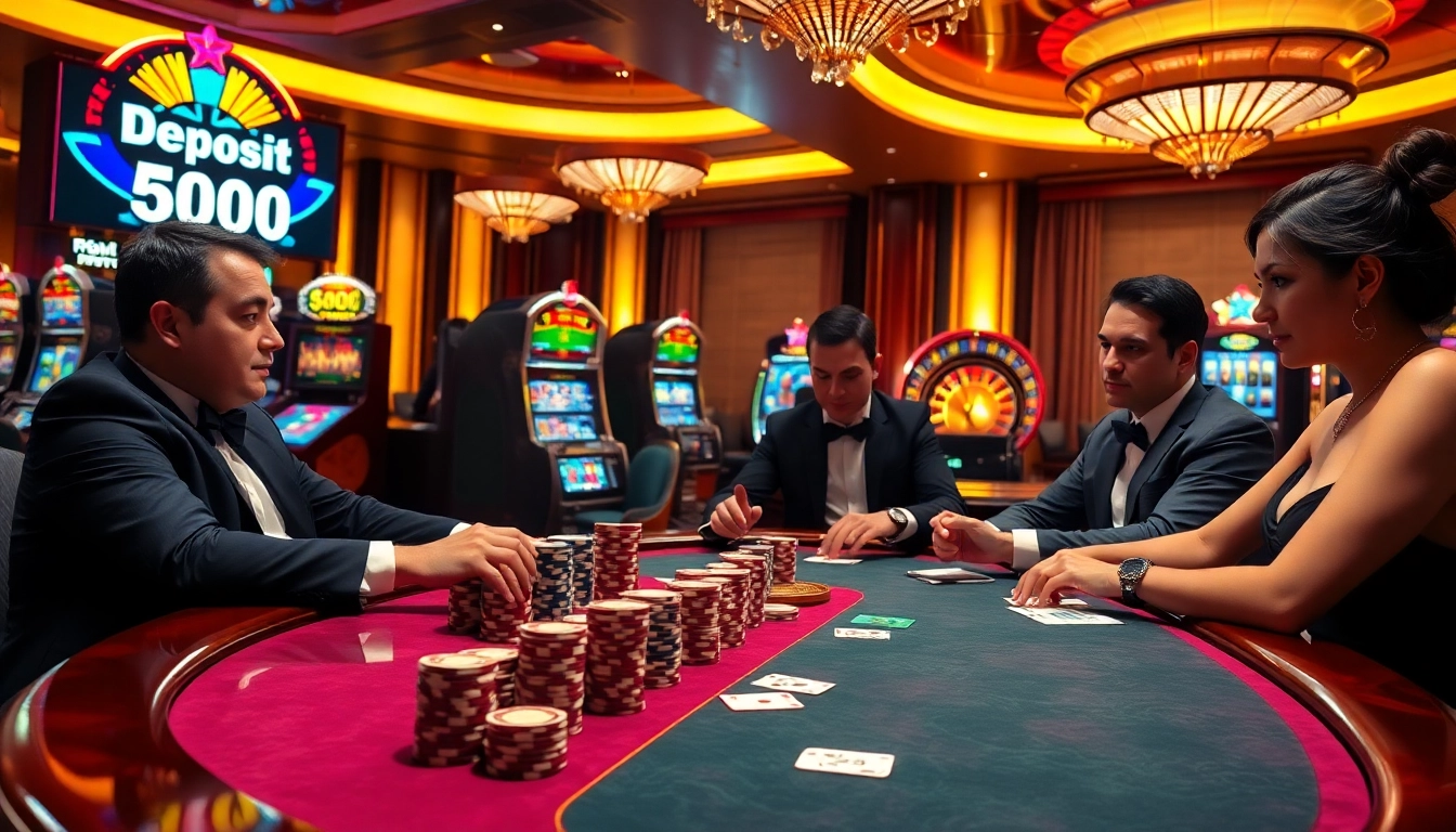 Experience the thrill of gambling with depo 5k at high-stakes poker tables.