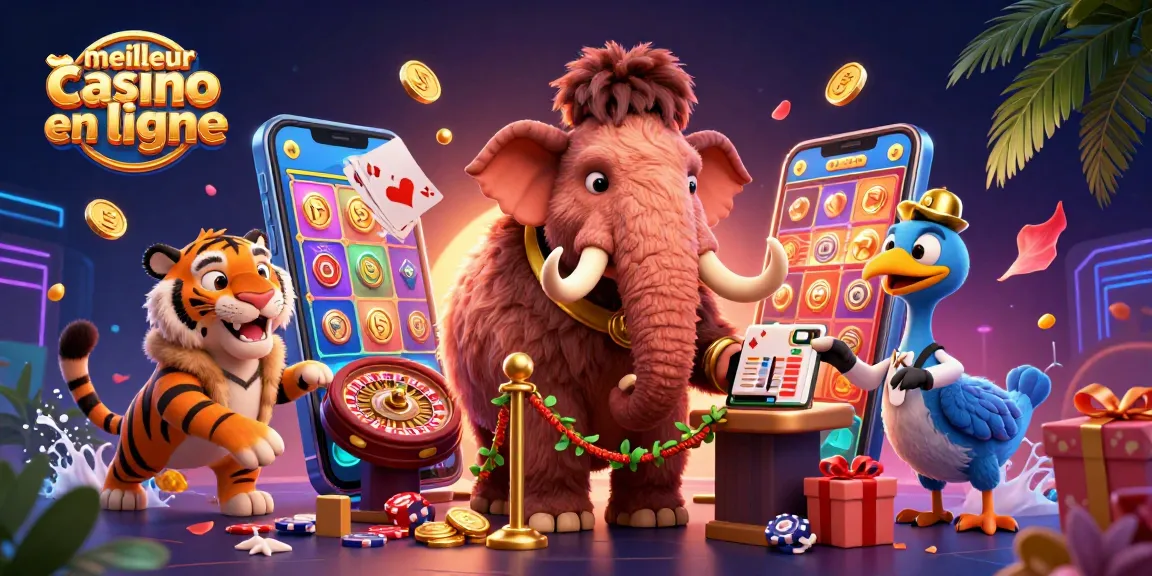 Vivez une expérience de jeu incroyable avec le meilleur casino en ligne illustré par des personnages amusants.