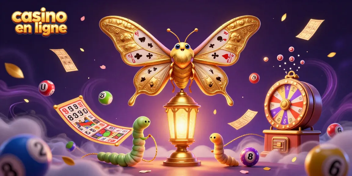 Découvrez un monde vibrant de casino en ligne avec des scènes de loto dynamiques et des lots.
