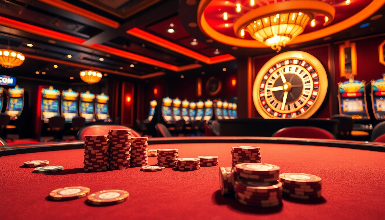 Engage in thrilling gameplay at MK8.COM with vibrant casino visuals of poker and roulette.