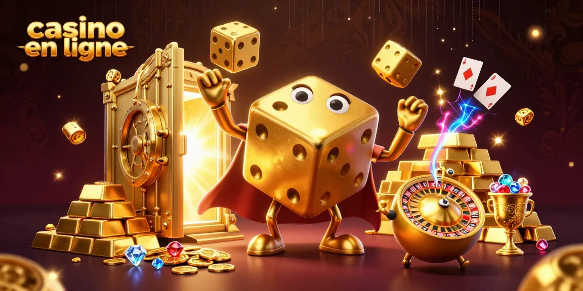 Jouer au casino en ligne entouré de diamants, d'or et de trésors scintillants.