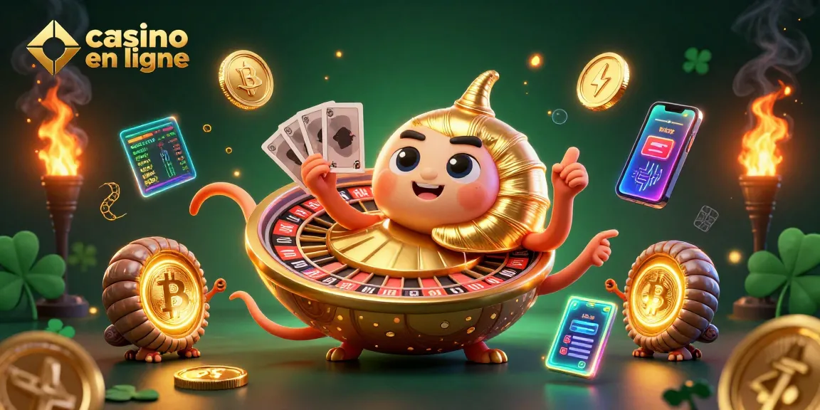 Gagnez avec le casino en ligne grâce à un nautilus géant symbolisant le divertissement et les gains potentiels.