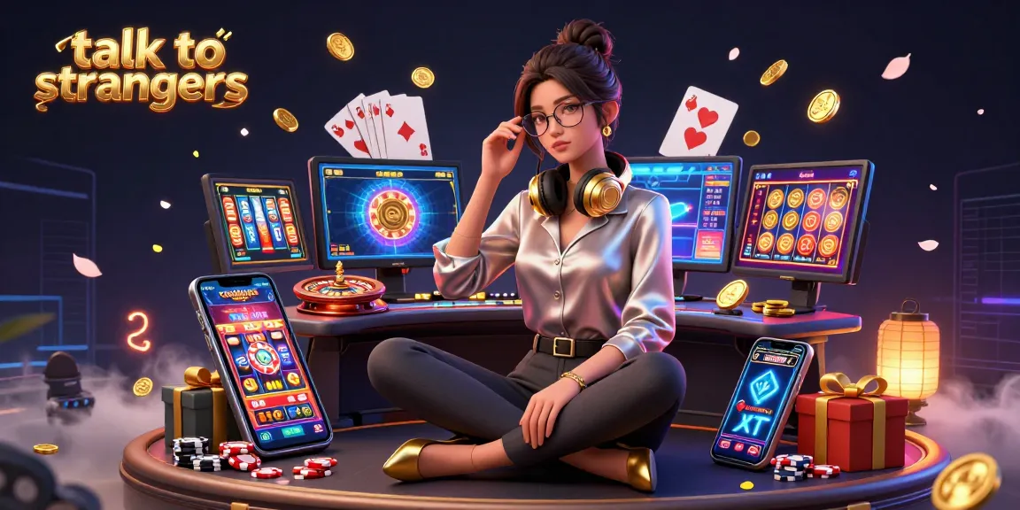 Engage in casino gaming as you talk to strangers through captivating video chat.