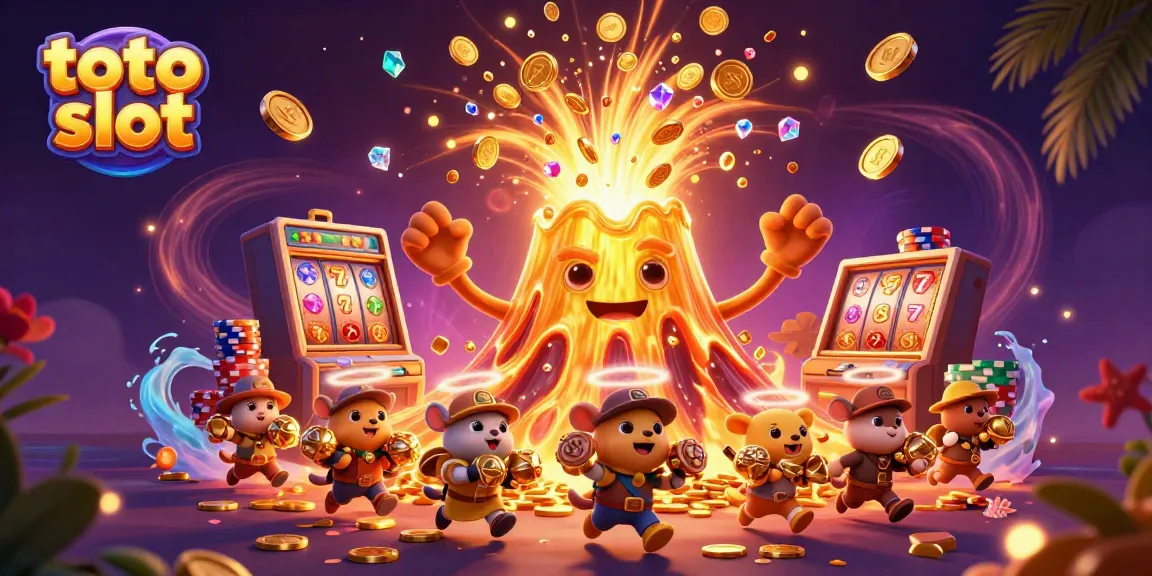 Experience the excitement of toto slot with vibrant animations of jackpots and treasures.
