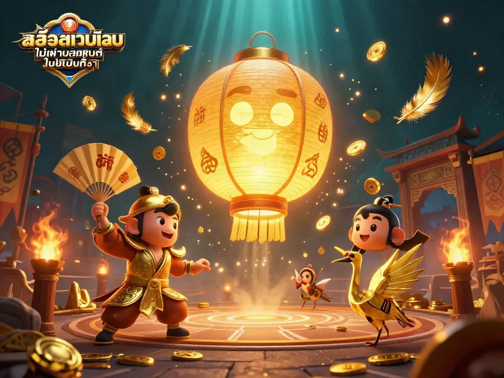 ภาพวาด 3D ของสัตว์ประหลาดทองคำที่ลอยอยู่เหนือคาสิโนกลางคืน แสดงถึงสล็อตเว็บตรงไม่ผ่านเอเย่นต์ไม่มีขั้นต่ํา