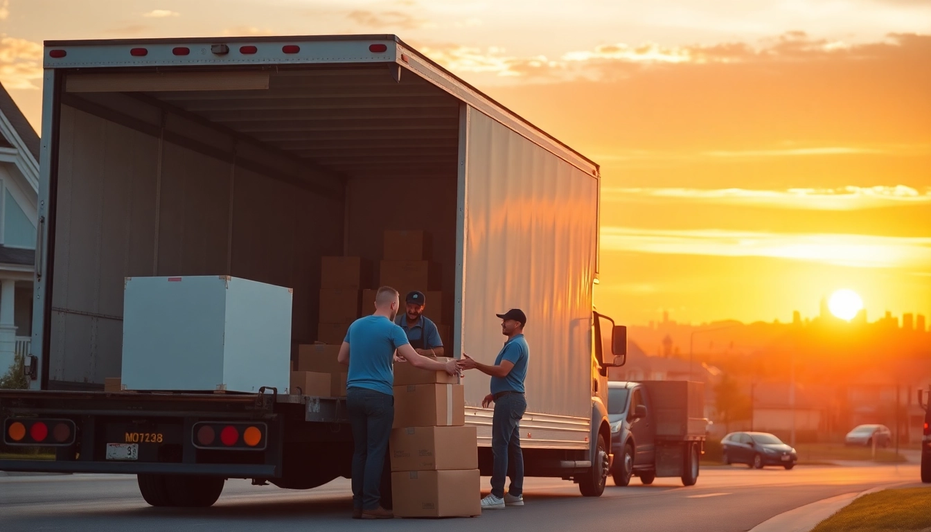 Engaged province to province movers unloading boxes, showcasing a seamless relocation experience.