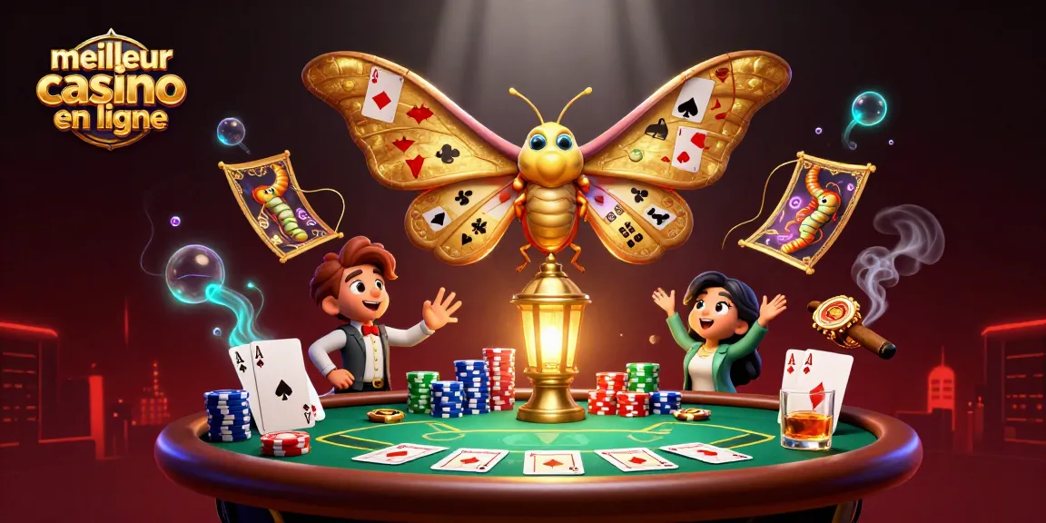 Servez-vous des stratégies gagnantes dans le meilleur casino en ligne avec une illustration animée de poker.