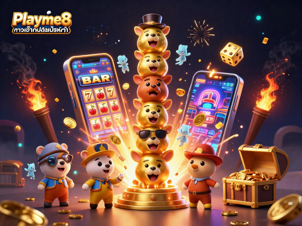 เล่นอย่างมีสไตล์กับ Playme8 ทางเข้าเว็บตรงมือถือ ที่อัดแน่นไปด้วยความตื่นเต้นและโชคลาภ