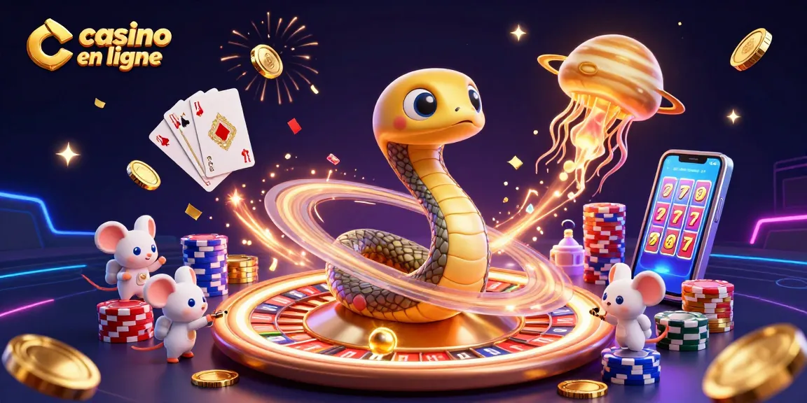 Jouer au casino en ligne avec une scène dynamique d'astronautes sur un serpent de Saturne.