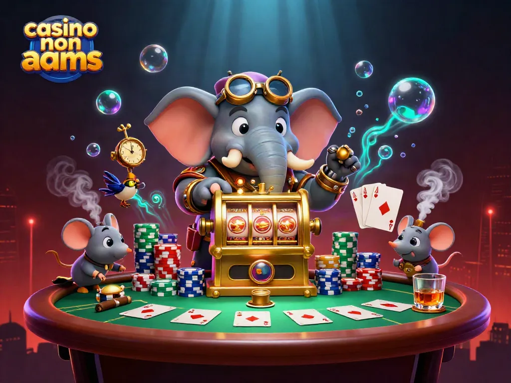 Giocando nei migliori casino non AAMS con slot machine e tavoli di poker affollati.