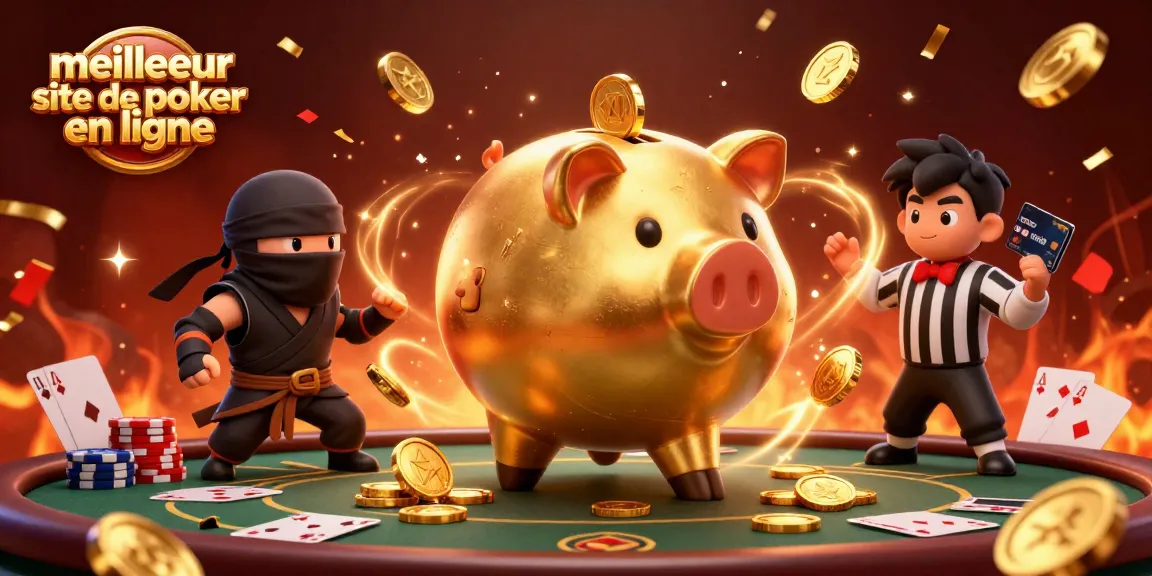 Jouer au meilleur site de poker en ligne avec des personnages animés amusants et des éléments de poker captivants.