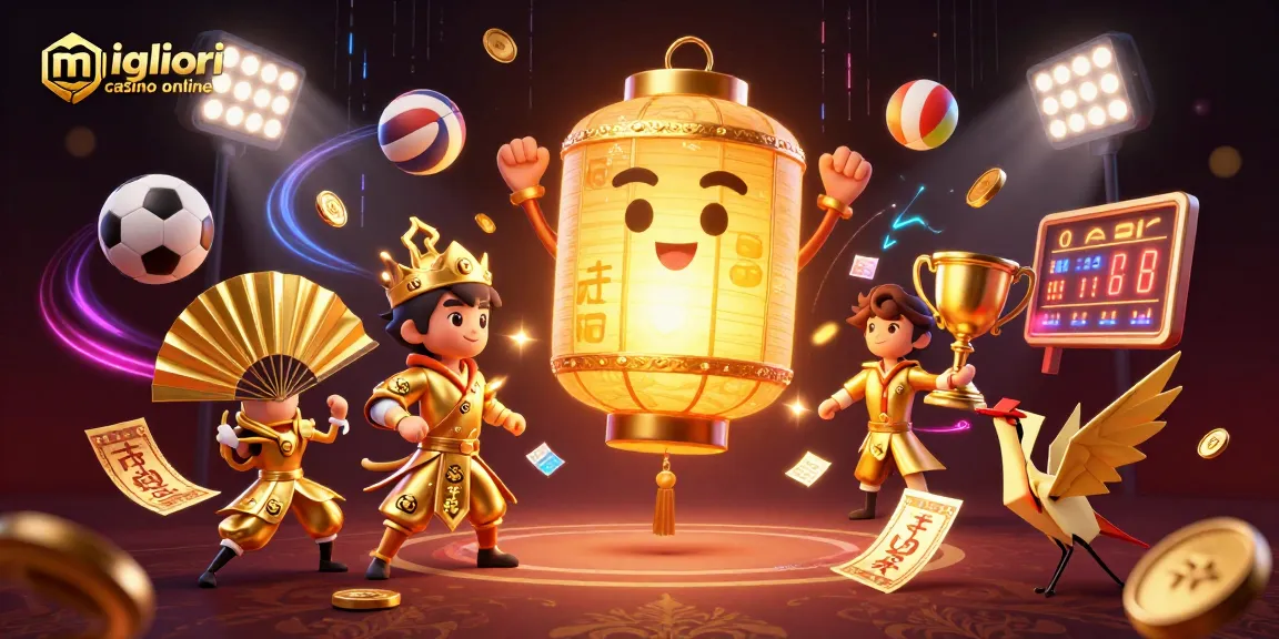 I migliori casino online offrono esperienze uniche come dimostrato dall'illustrazione di un mercato notturno ricco di simboli fortunati.