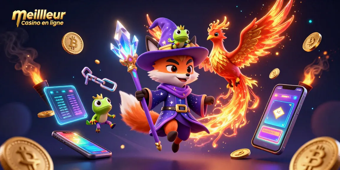 Jouez avec le meilleur casino en ligne tout en profitant d'une illustration magique de jeux et de crypto-monnaie.