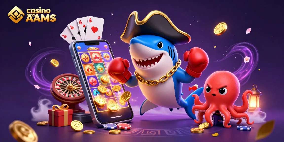 Gioca in un casino senza AAMS con lo squalo pirata e il pesce palla mentre esplodono monete d'oro.