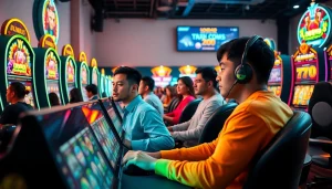 Situs kode4d online gaming experience with diverse players enjoying vibrant slot games.